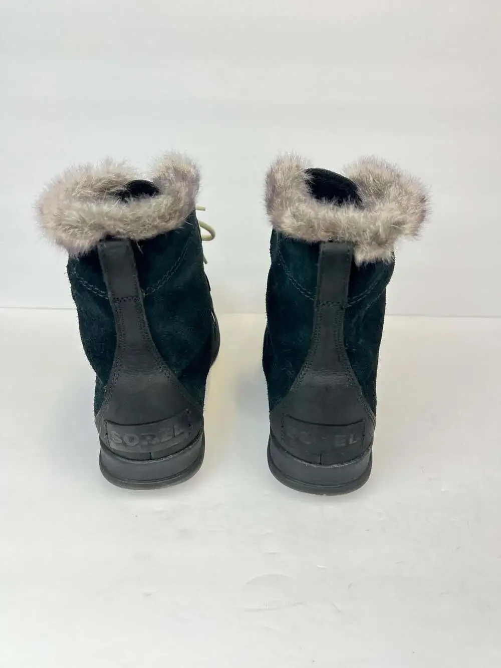 Sorel Women's Explorer Joan Waterproof Suede Winter Boots Black